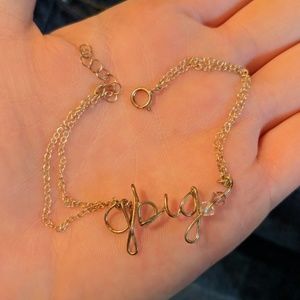 Unique wire grand-big sorority bracelet